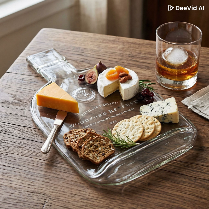 Slumped Bourbon Bottles