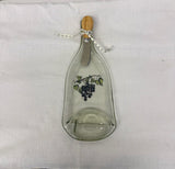 Recycled slumped wine bottle tray