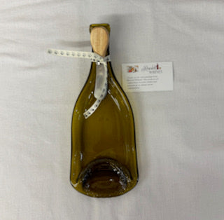 Single Slumped Wine Bottle Tray