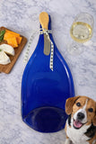 Extra large 1.5 L slumped wine bottle platter
