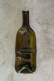 Divided Slumped Wine Bottle serving tray