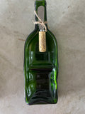 Divided slumped wine bottle tray.  Profits from our shop go to animal rescue. 