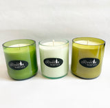 soy wax wine bottle candle from recycled bottle.  Profit goes to animal rescue!